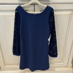 Girls Size 14 AVA & YELLY Navy Shift Dress